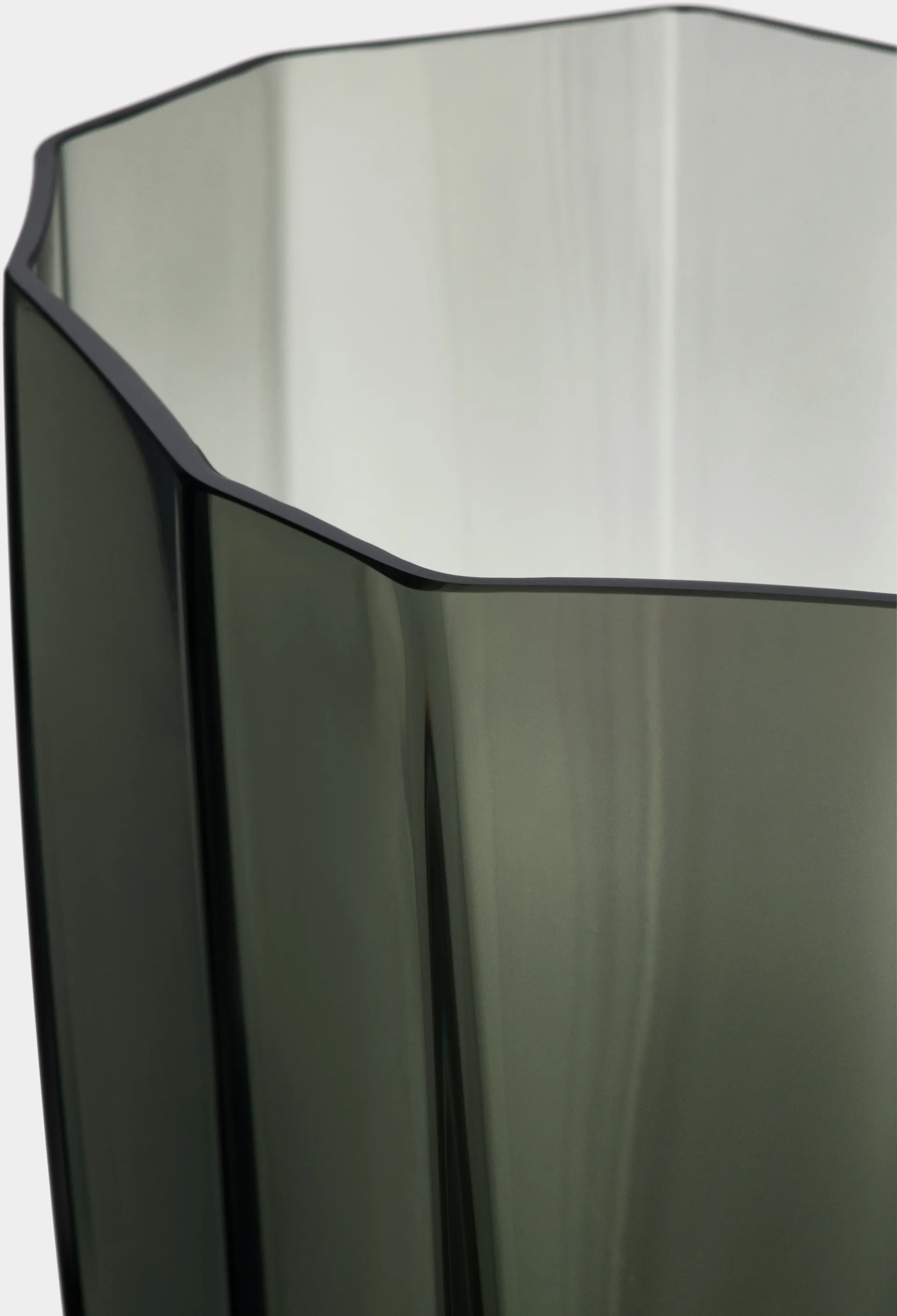 Reed vaas 50 cm, Mosgroen Orrefors