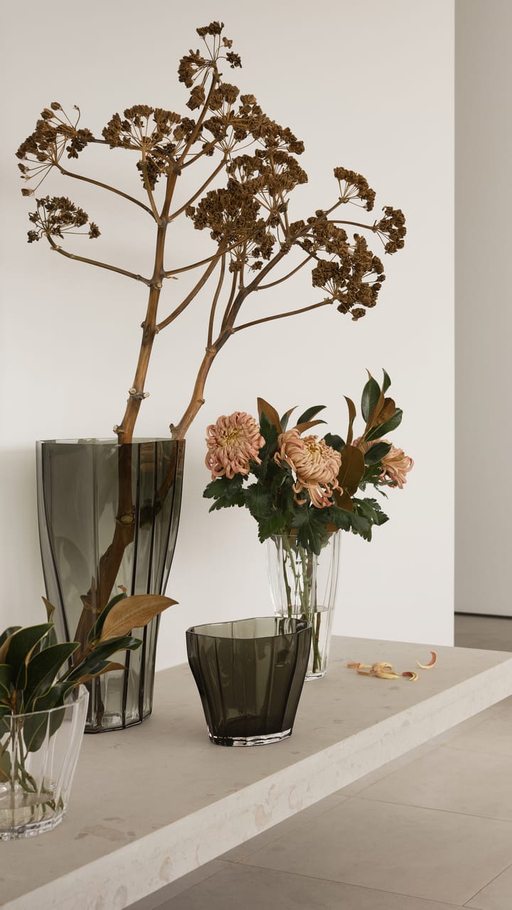 Reed vaas 50 cm, Mosgroen Orrefors