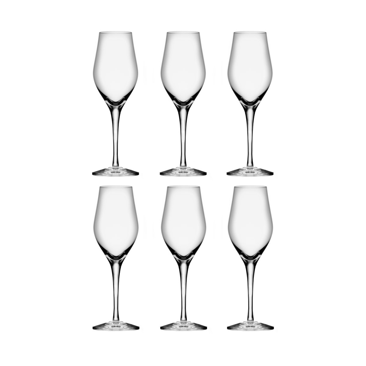 Orrefors Sense champagneglas 25,5 cl 6-pack Transparant