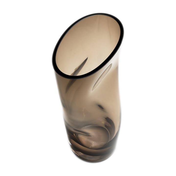 Squeeze vaas 23 cm, Bruin Orrefors