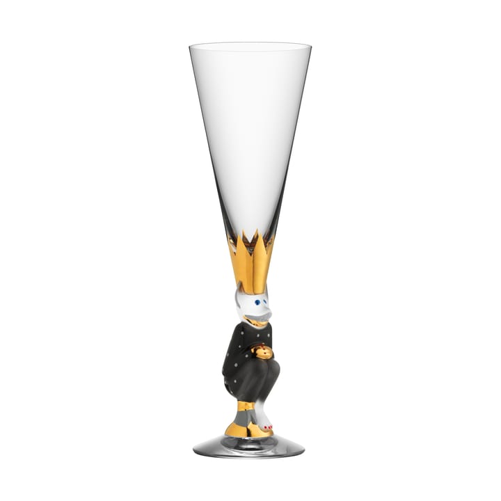 The Sparkling Devil champagneglas 19 cl, Donkergrijs Orrefors