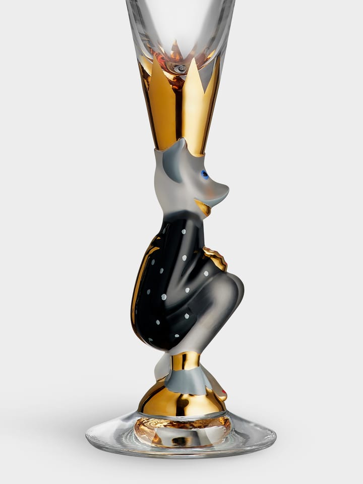The Sparkling Devil champagneglas 19 cl, Donkergrijs Orrefors