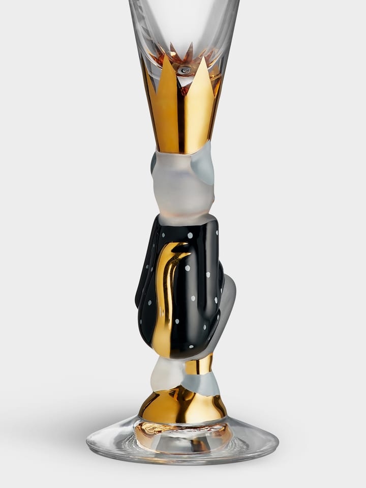 The Sparkling Devil champagneglas 19 cl, Donkergrijs Orrefors
