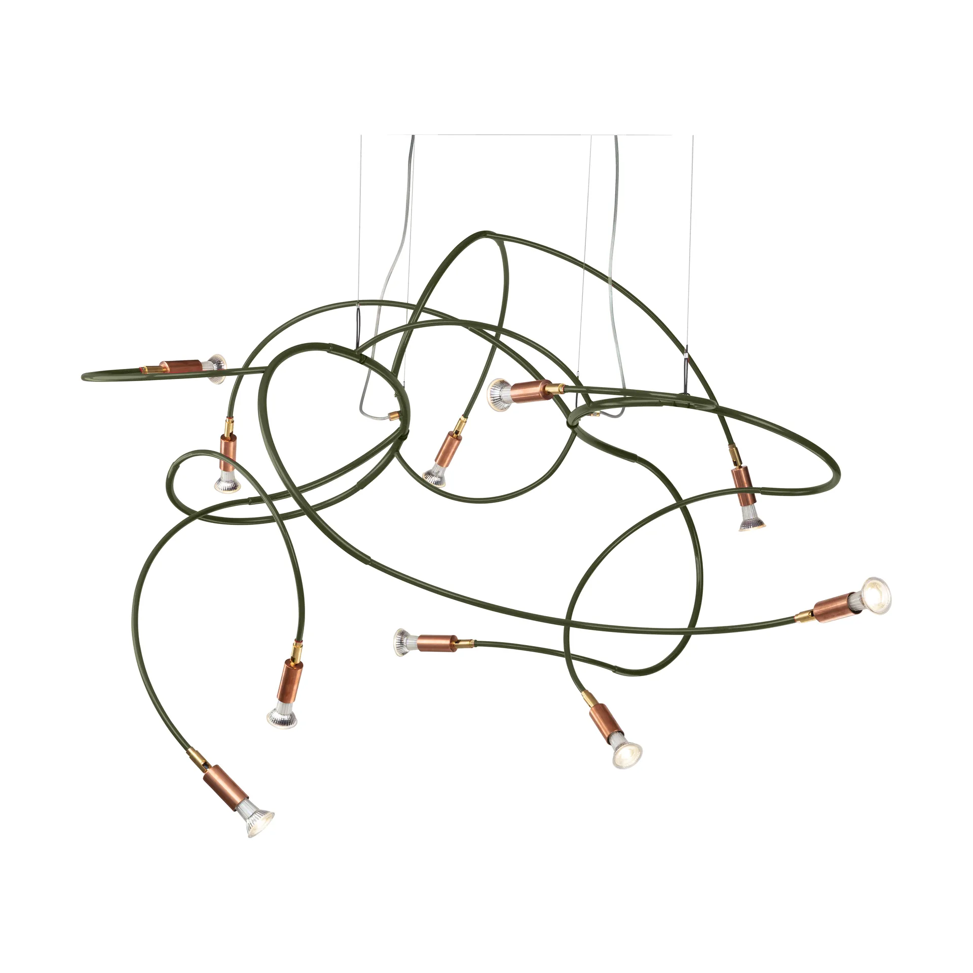 'Andromeda hanglamp 108 cm', Groen staal Örsjö Belysning