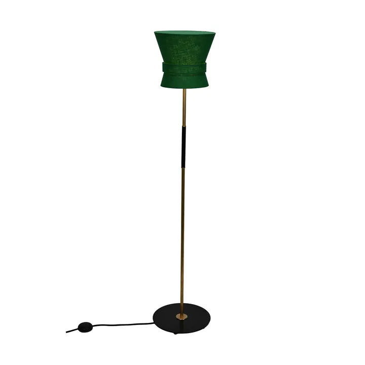 Bow vloerlamp - Ruw messing-emerald green, small 147 cm - Örsjö Belysning