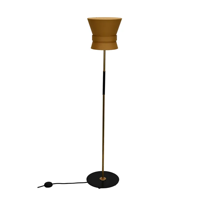 Bow vloerlamp - Ruw messing-yellow ochre, small 147 cm - Örsjö Belysning