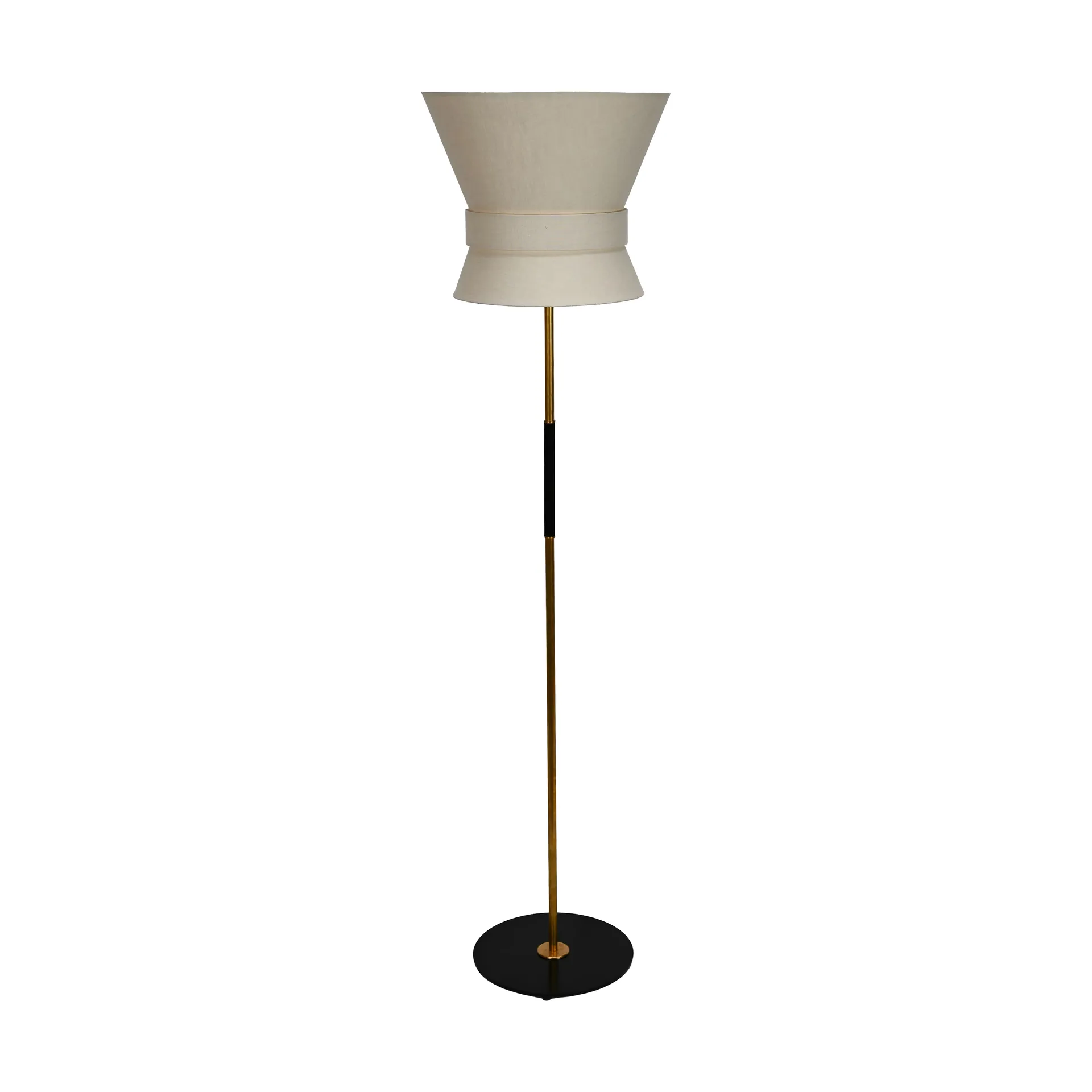 Bow vloerlamp, Zwart-cream white, large 159 cm Örsjö Belysning