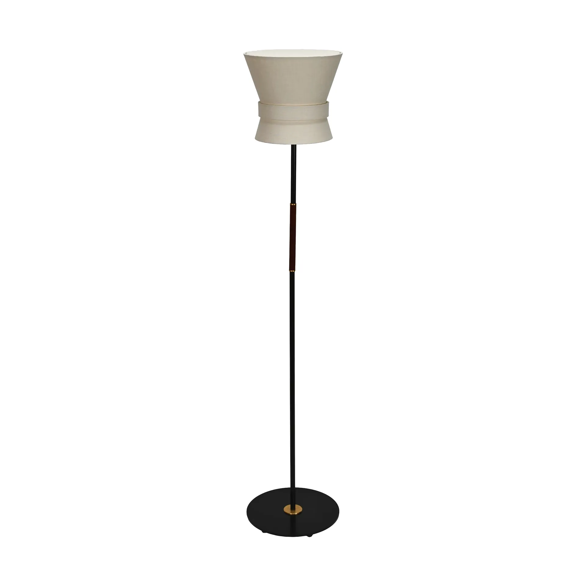 Bow vloerlamp, Zwart-cream white, small 147 cm Örsjö Belysning
