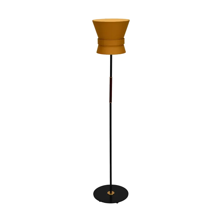 Bow vloerlamp - Zwart-yellow ochre, small 147 cm - Örsjö Belysning