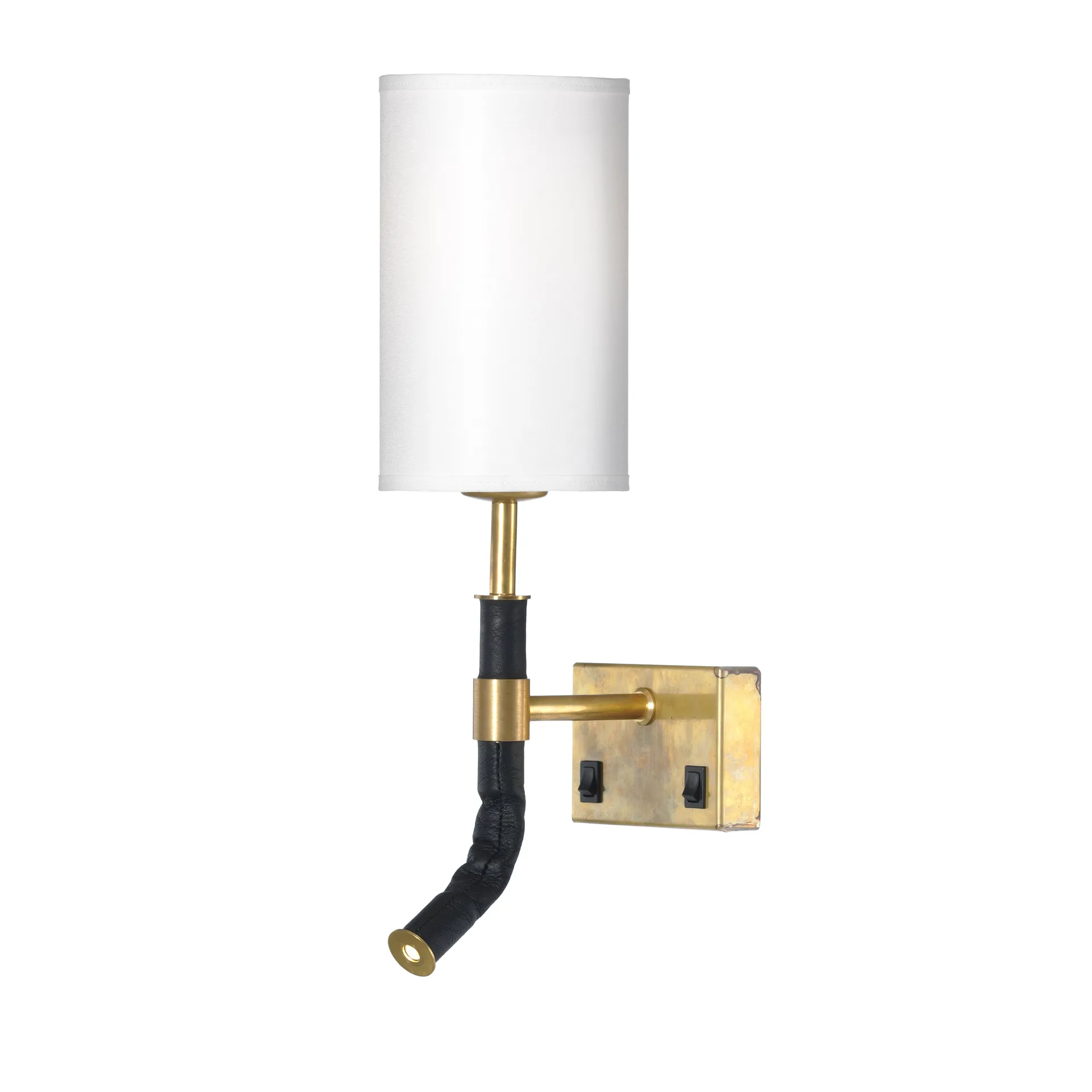 Butler muurlamp, rauwe messing Örsjö Belysning