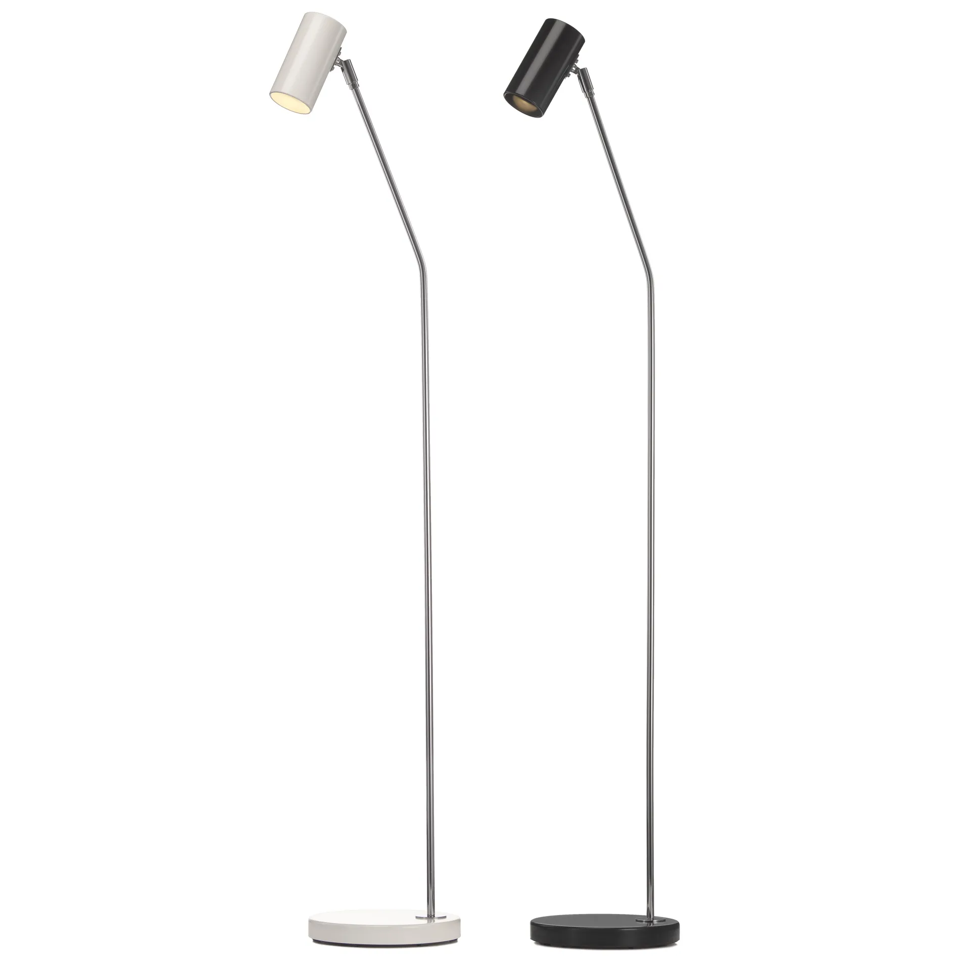 Minipoint vloerlamp GX224, wit en chroom Örsjö Belysning