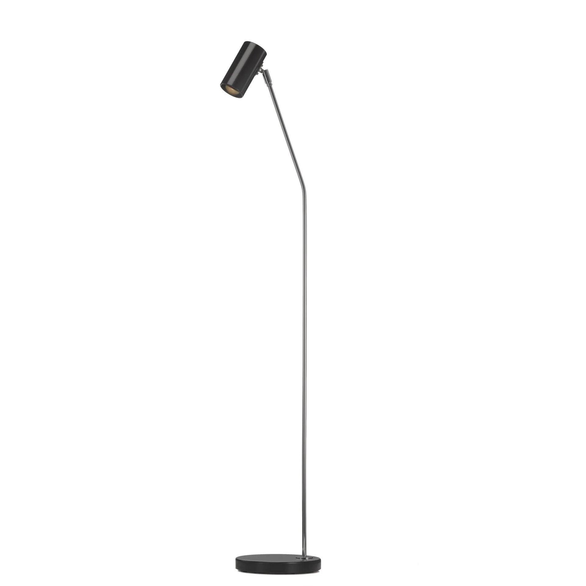 Minipoint vloerlamp GX224, zwart en chroom Örsjö Belysning
