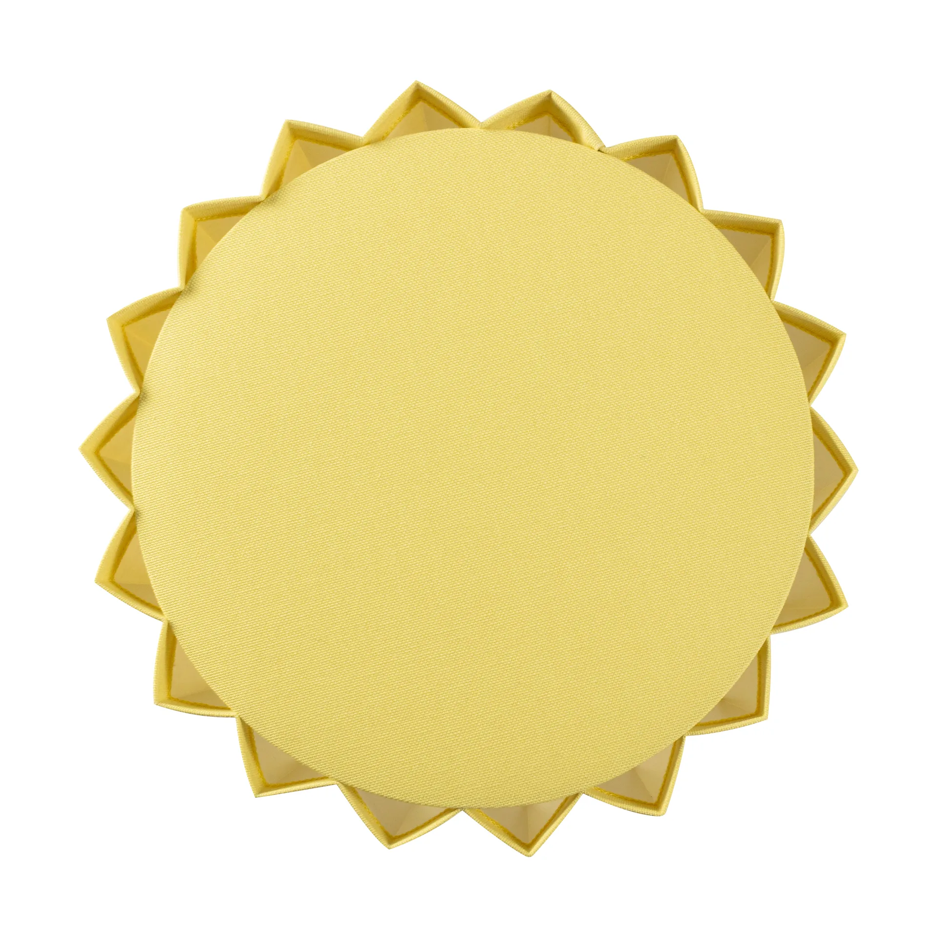 Plissé tafellamp textiel, Geel Örsjö Belysning