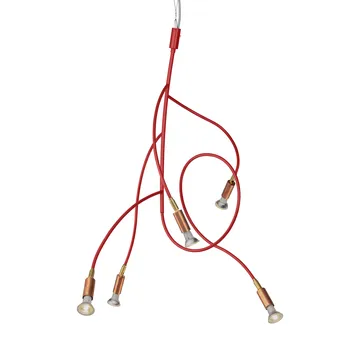 Ranka 5 plafondlamp - Rood - Örsjö Belysning