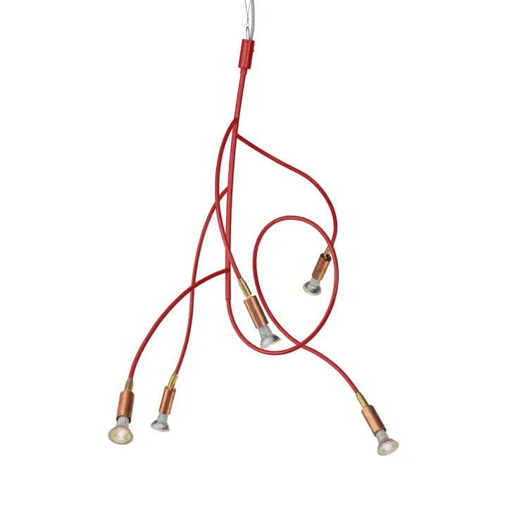 Ranka 5 plafondlamp - Rood - Örsjö Belysning