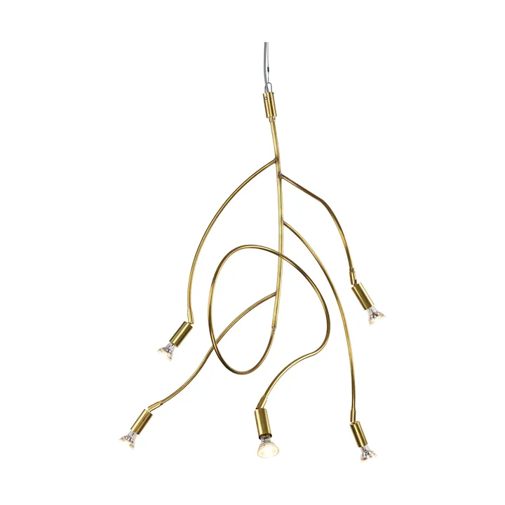 Ranka 5 plafondlamp - Ruw messing - Örsjö Belysning