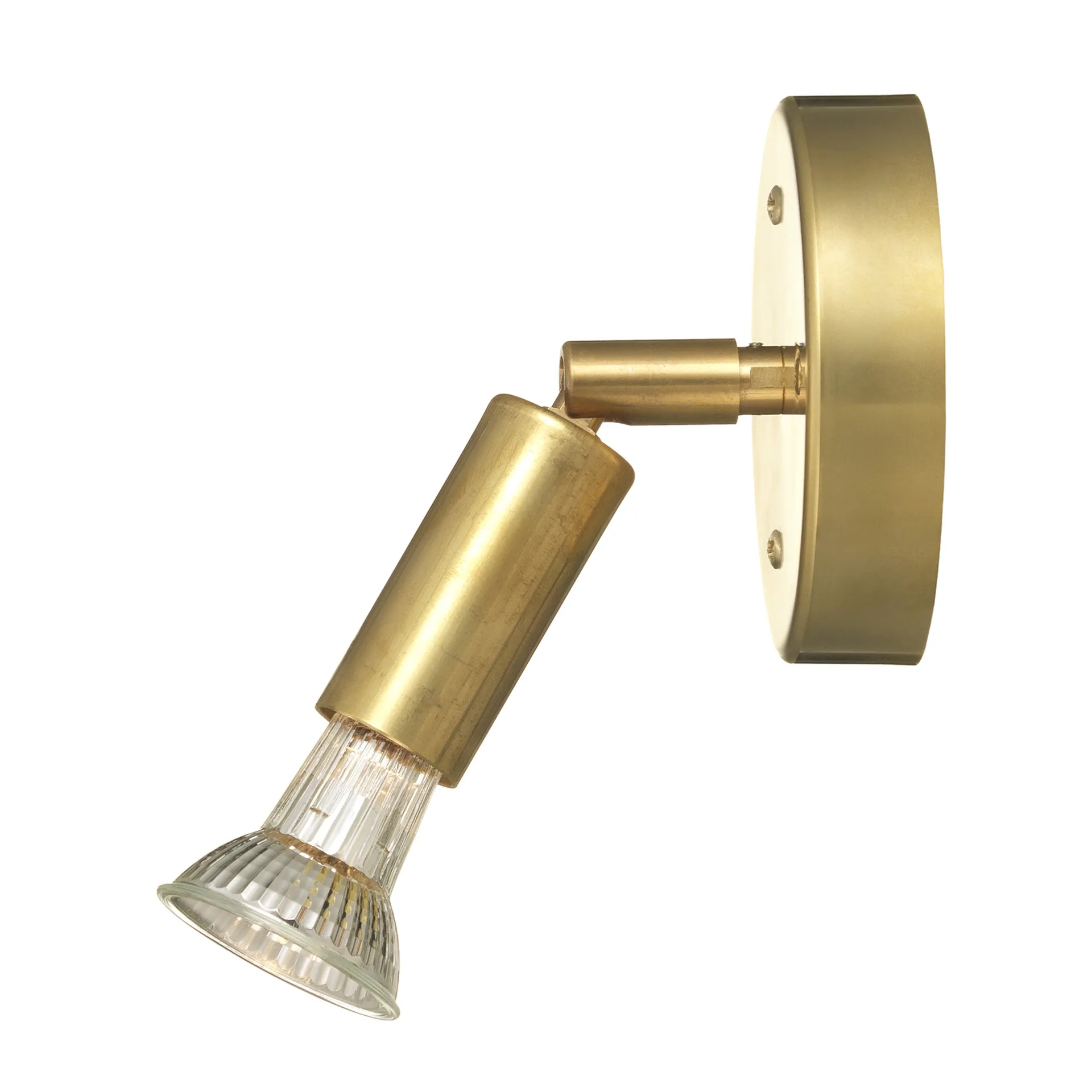 Star 1  wandlamp, ruw messing Örsjö Belysning