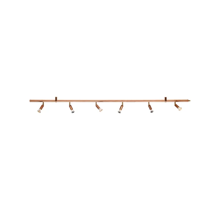 Star 6 wand- en plafondlamp - Koper, 200 cm - Örsjö Belysning