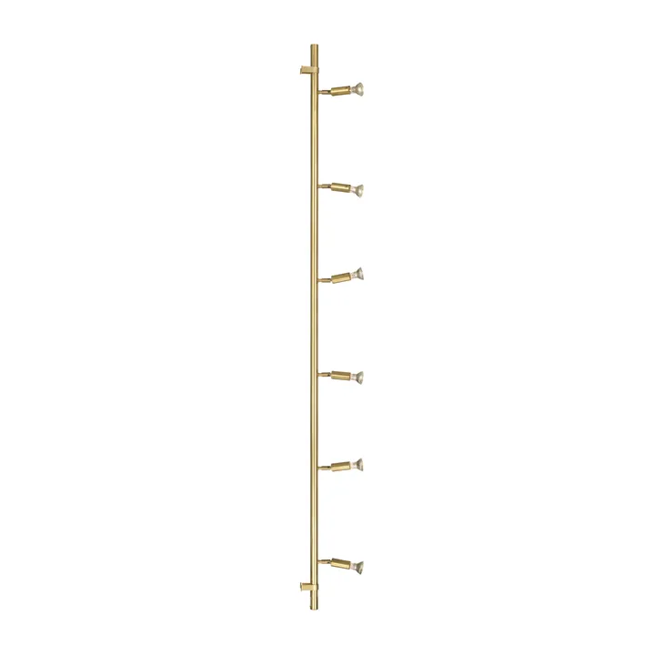 Star 6 wand- en plafondlamp - Ruw messing, 200 cm - Örsjö Belysning