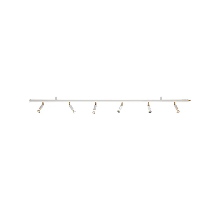 Star 6 wand- en plafondlamp - Wit, 200 cm - Örsjö Belysning