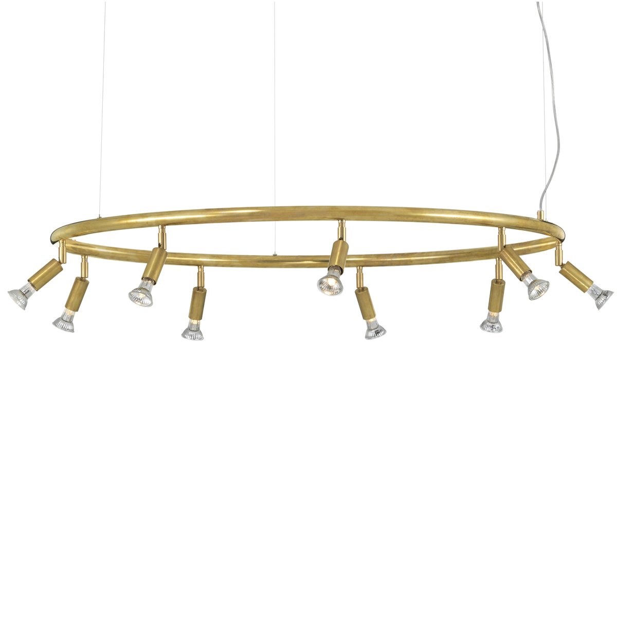 Örsjö Belysning Star 9 lamp rond ruw messing