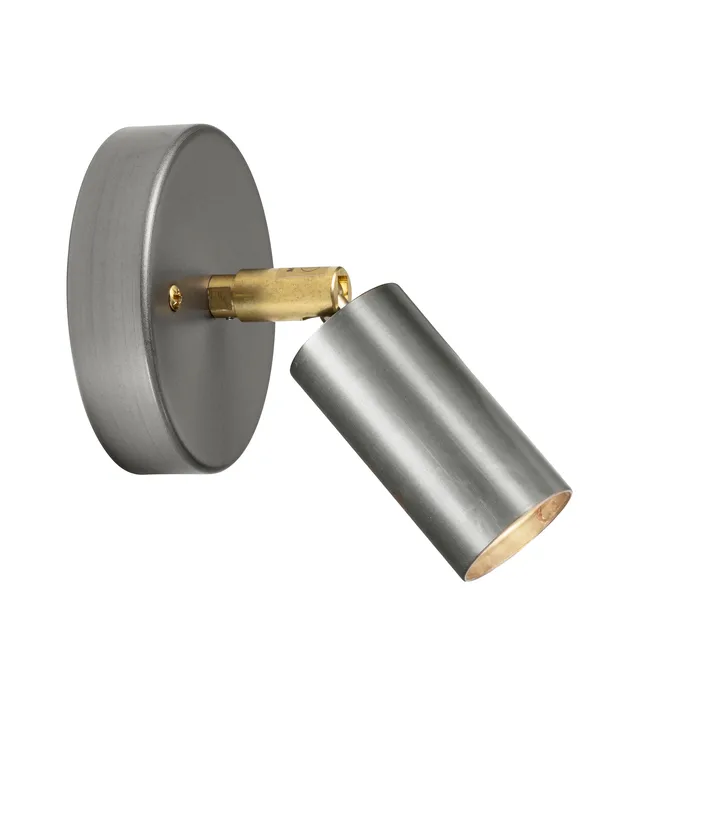 Starlight 1 plafond-/wandlamp met aansluitdoos - Ruw staal - Örsjö Belysning