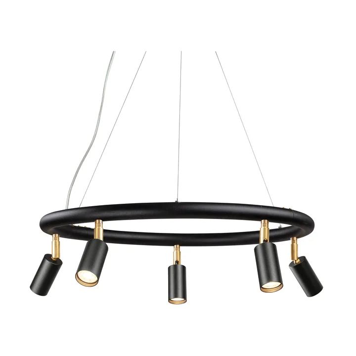Starlight ronde wand- & plafondlamp Ø60 cm - Zwarte structuurlak RAL 9005 - Örsjö Belysning