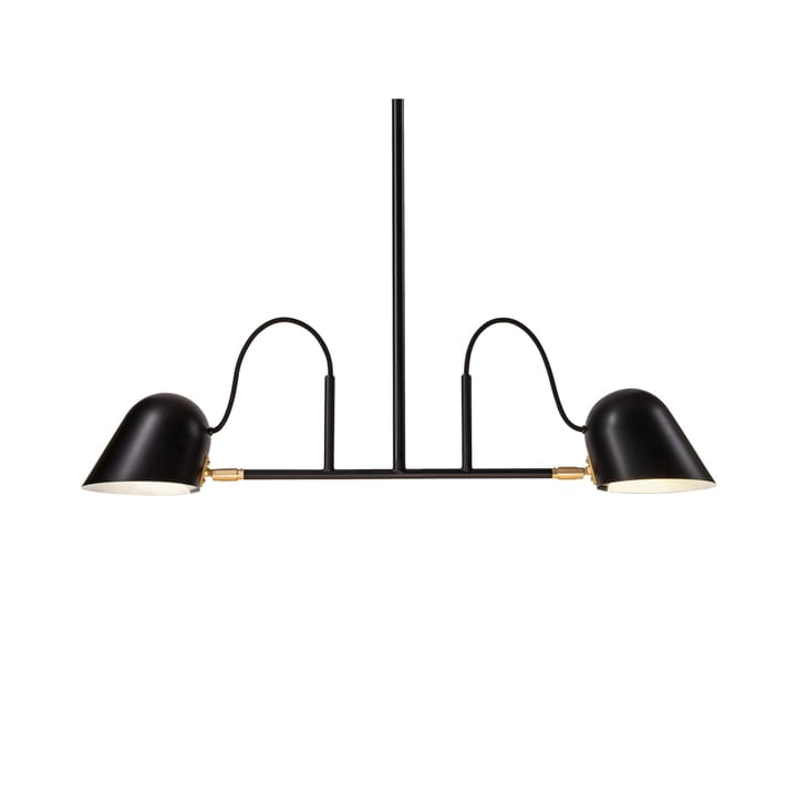 Streck 1700 hanglamp - zwart/messing, vaste montage - Örsjö Belysning