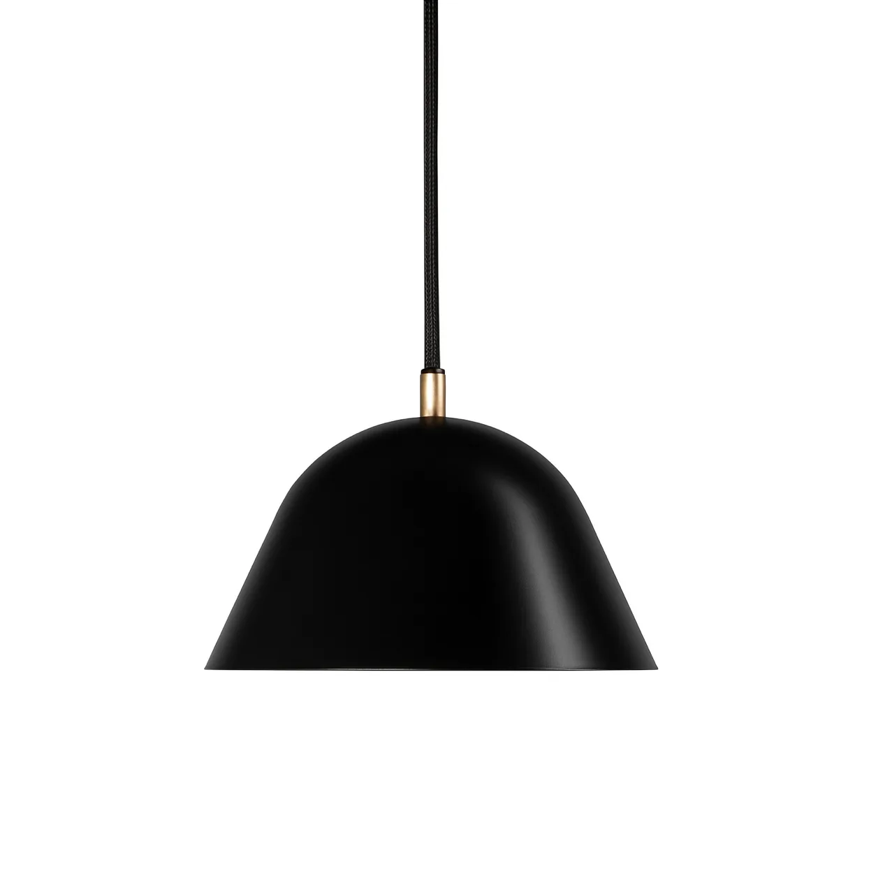 Streck hanglamp large 19×36 cm, Zwart RAL 9005 Örsjö Belysning