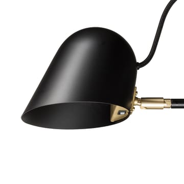 Streck vloerlamp - zwart, zwart textielsnoer - Örsjö Belysning
