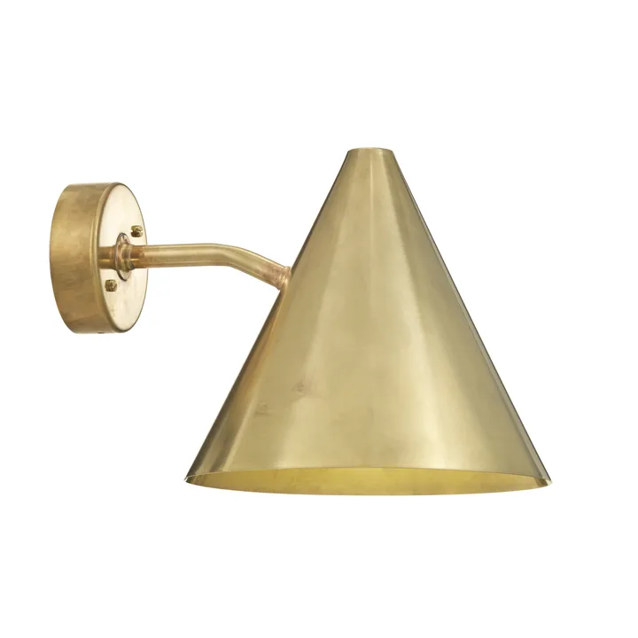 Tratten wandlamp - Ruw messing, Ø24x22,5 cm - Örsjö Belysning