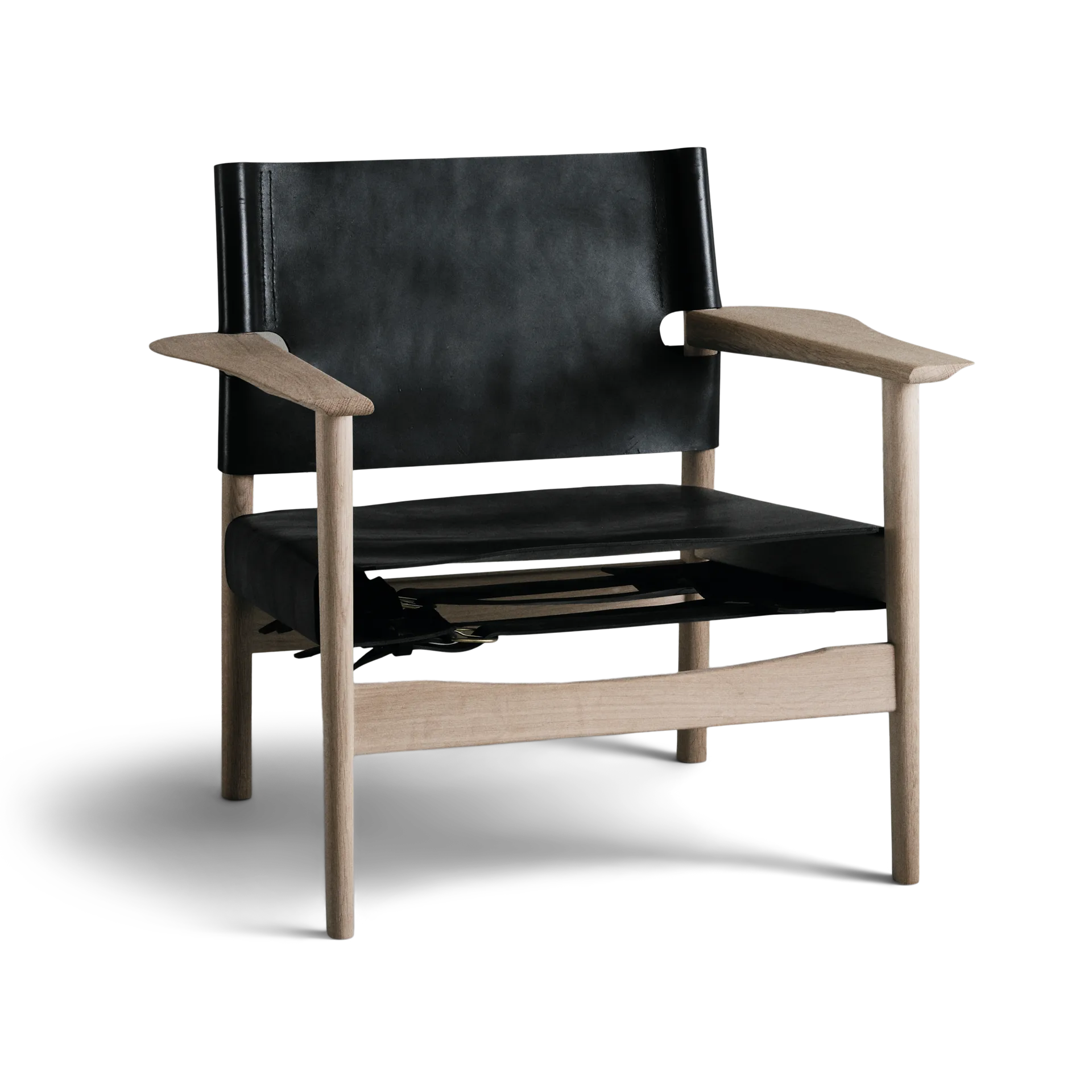 Autumn fauteuil zeepbehandeld eikenframe, Zwart OX Denmarq