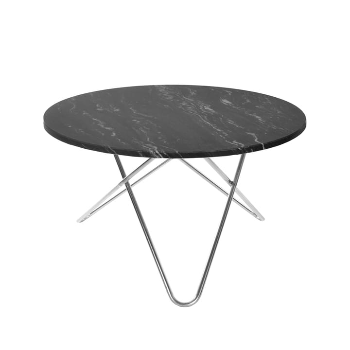 Big O Table eettafel - marmer marquina, roestvrij onderstel - OX Denmarq