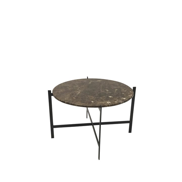 Deck salontafel - bruin marmer, zwartgelakt onderstel - OX Denmarq