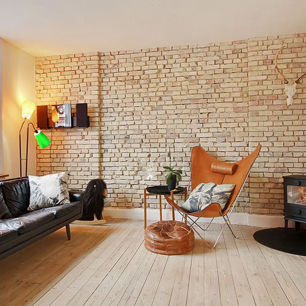 KS Chair vleermuisfauteuil, leer nature, zwart onderstel OX Denmarq