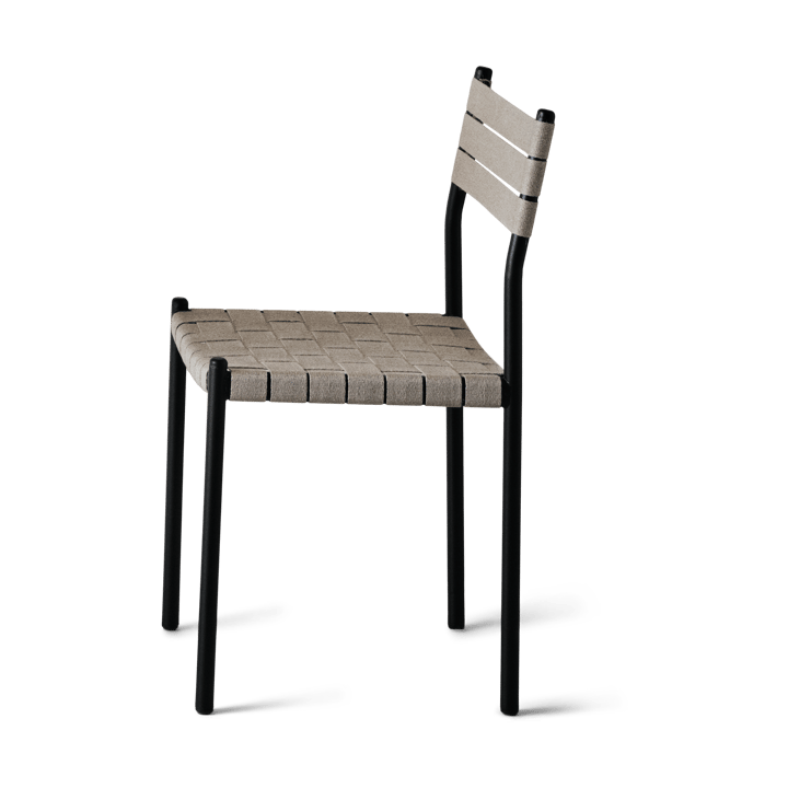 Nettan Chair black frame stoel - Natuurweefsel - OX Denmarq
