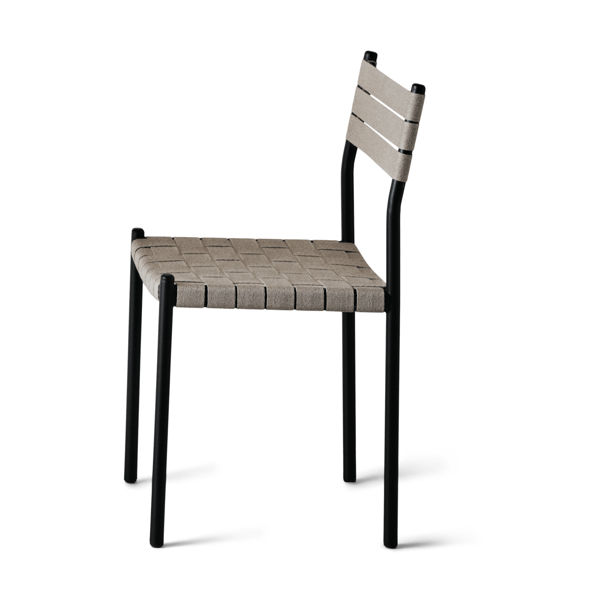OX Denmarq Nettan Chair black frame stoel Natuurweefsel
