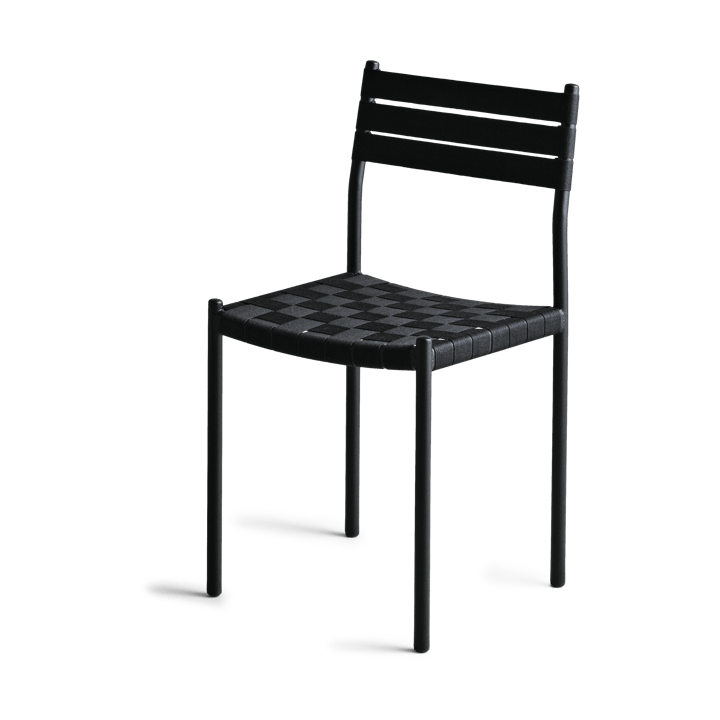 Nettan Chair black frame stoel - Zwarte weefsel - OX Denmarq