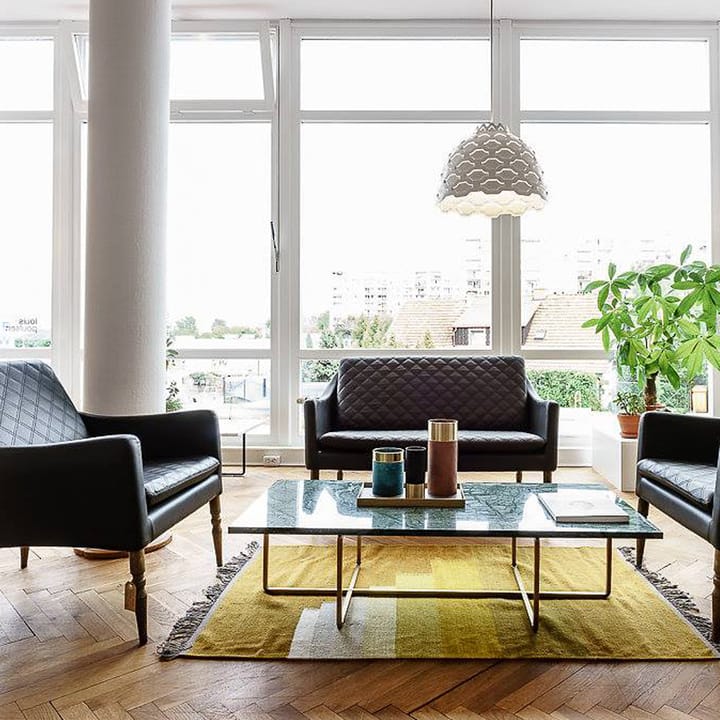 Ninety salontafel, marmer marquina, zwart onderstel OX Denmarq