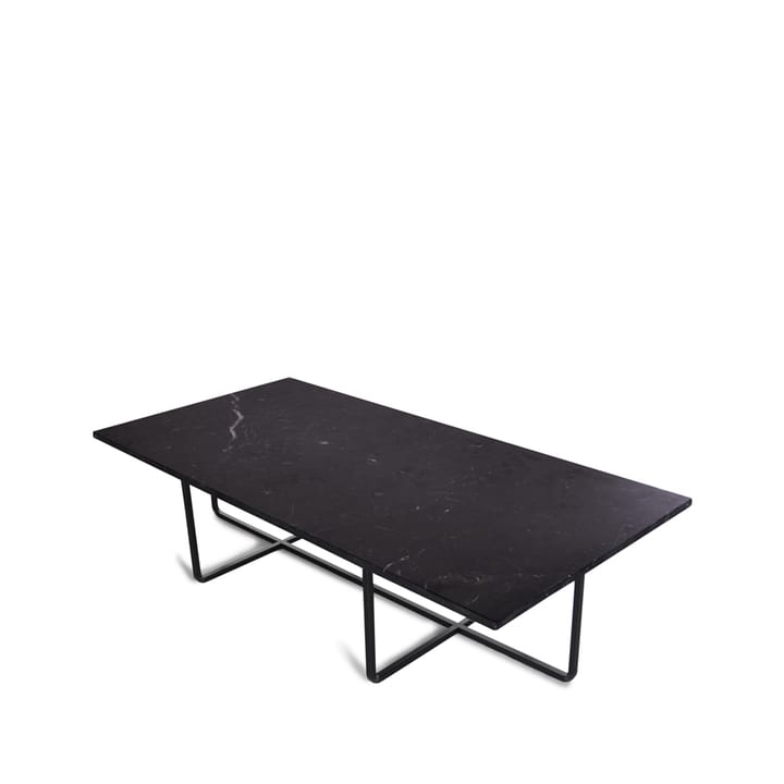 Ninety salontafel rechthoekig - marmer marquina, zwart onderstel - OX Denmarq