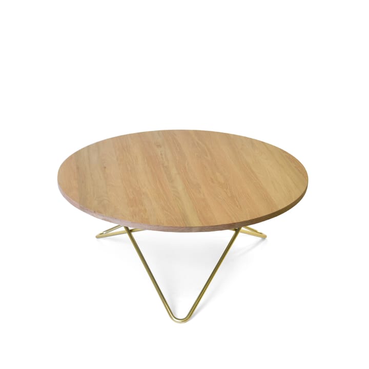 O Table salontafel - matgelakt eikenhout, messing onderstel - OX Denmarq