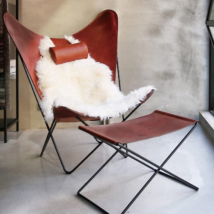 OX Stool kruk, leer cognac, roestvrij staal OX Denmarq