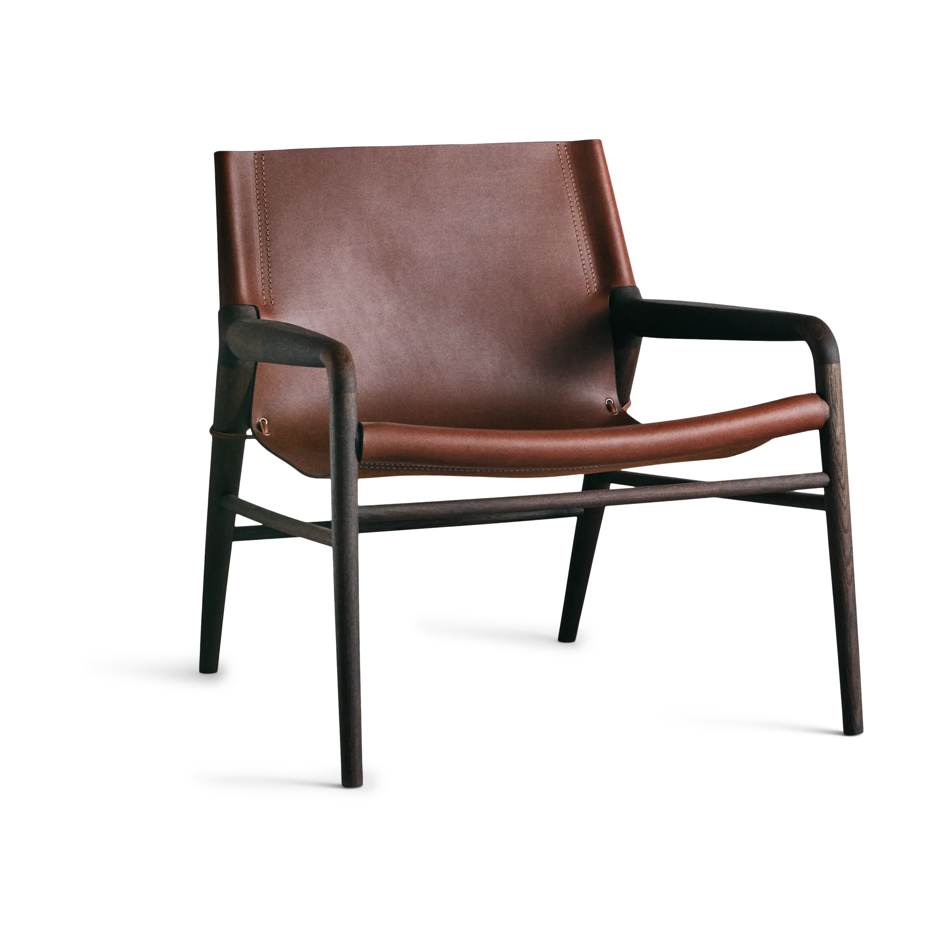 Rama Chair fauteuil smoked oak, Cognac OX Denmarq