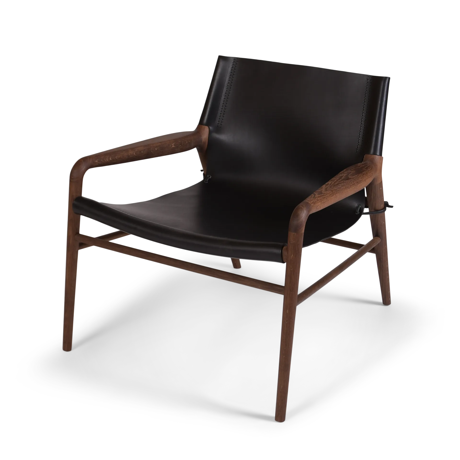 Rama Chair fauteuil smoked oak, Zwart OX Denmarq