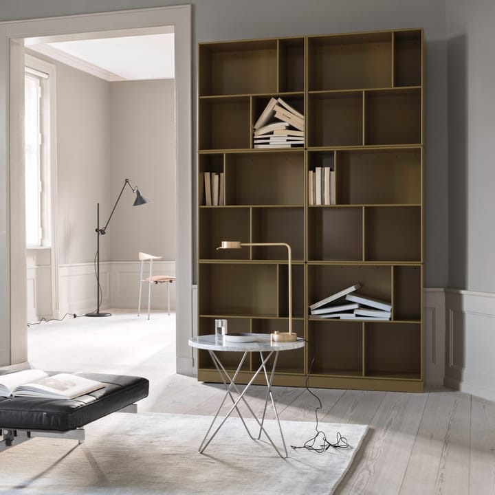 Tall Mini O Table salontafel, bruin marmer, messing onderstel OX Denmarq