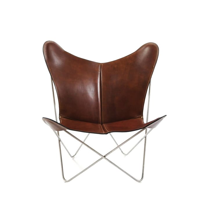 Trifolium vleermuisfauteuil - leer cognac - OX Denmarq