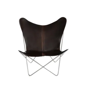 Trifolium vleermuisfauteuil - leer mocca - OX Denmarq