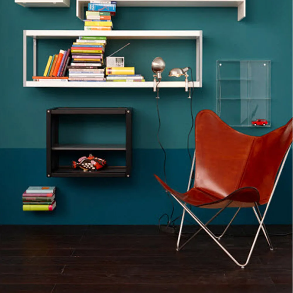 Trifolium vleermuisfauteuil, leer mocca OX Denmarq