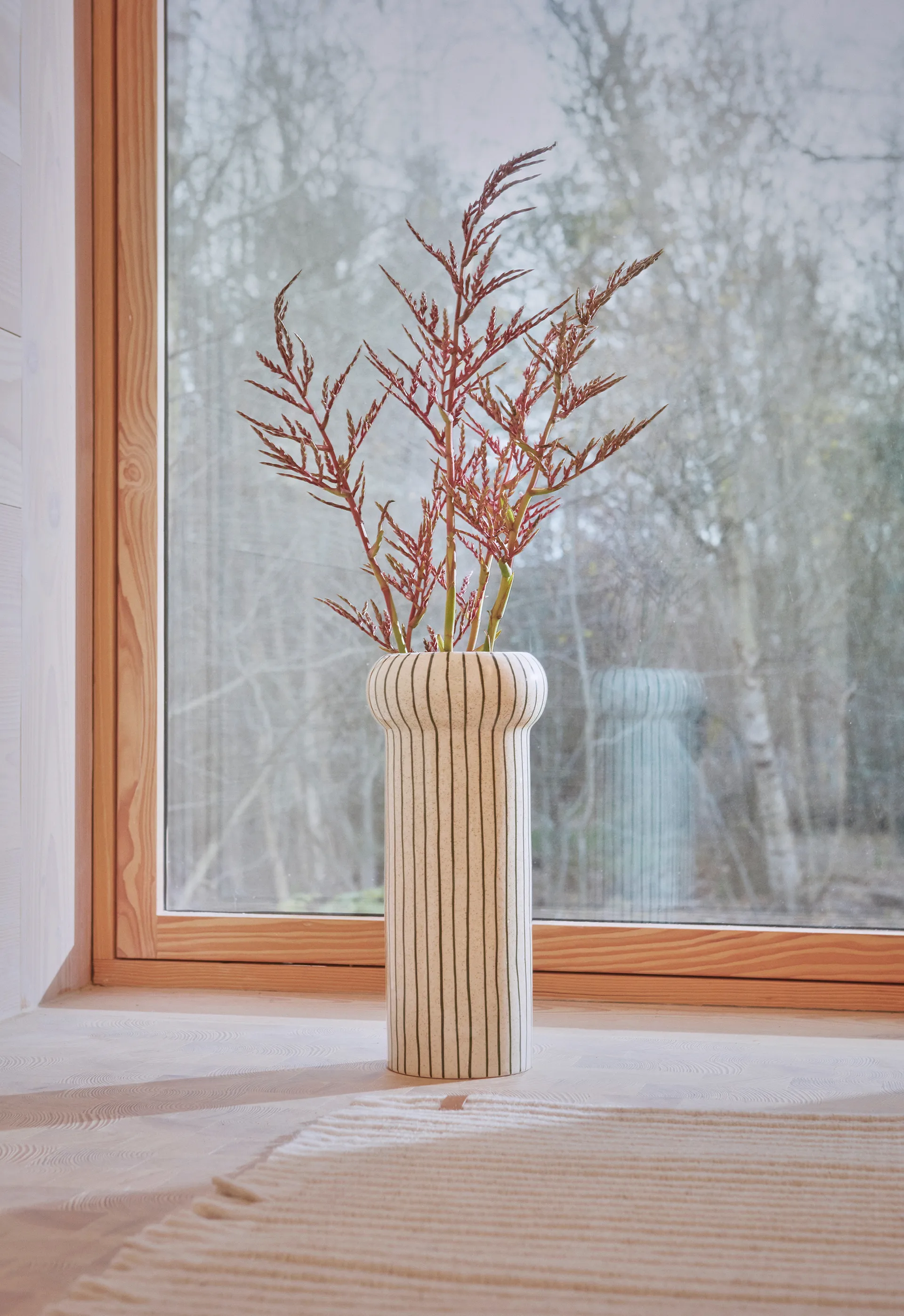 Aki vaas 42 cm, Dark Green OYOY