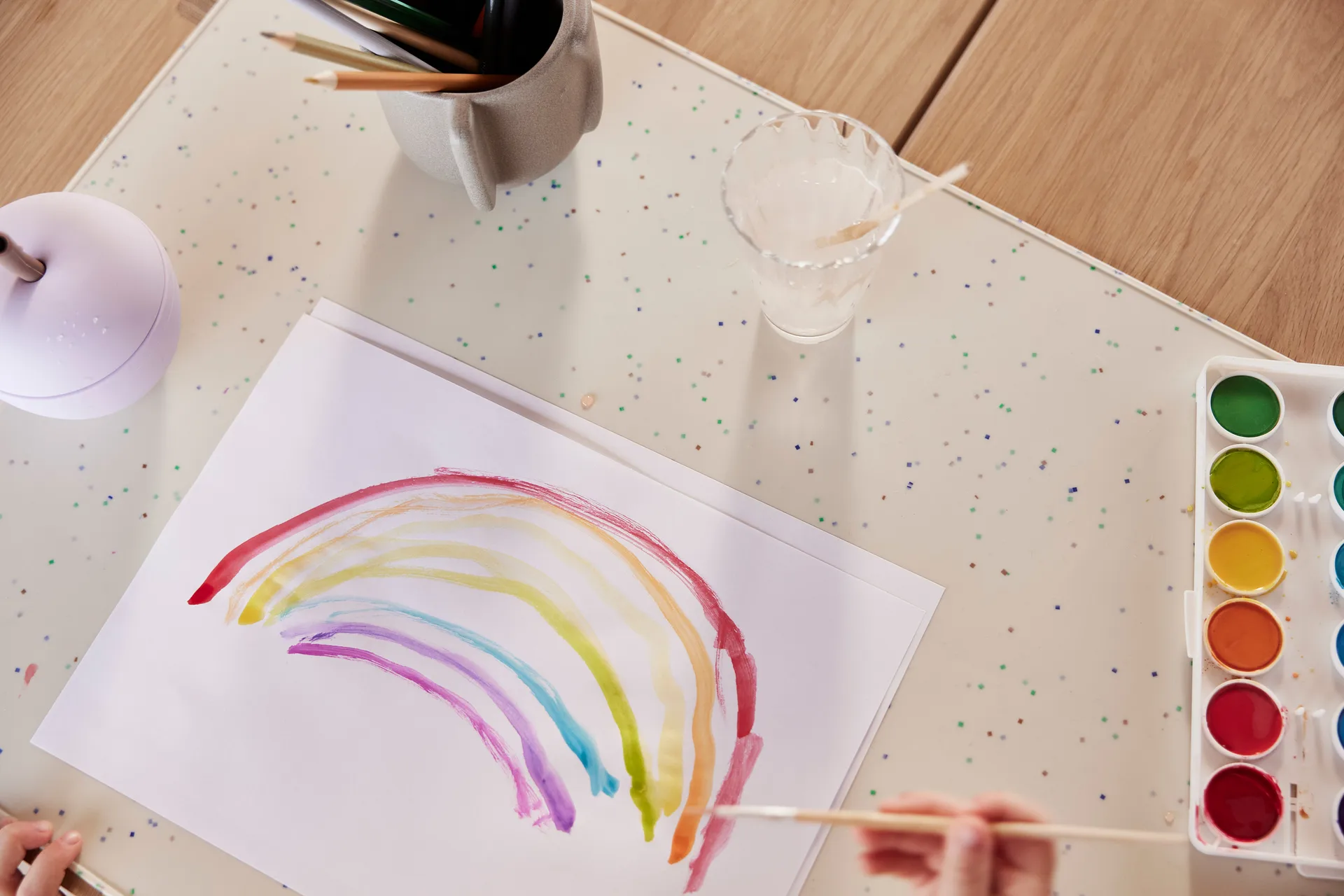 Apple potje met deksel, Lavender OYOY